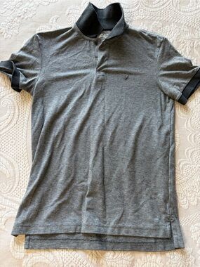 American Eagle Men's Gray Polo Shirt - Classic Short Sleeve XS casual